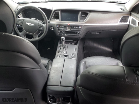 2015 Hyundai Genesis 3.8L with VIN KMHGN4JE0FU103109, listed as a Copart auction lot 82705984 with 0 mi miles and Salvage Title. Bid and sale history available at carsss.com. Image 8.