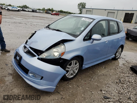 2008 Honda Fit Sport z VIN JHMGD38648S051884, wystawiony jako Copart lot #57613495 z przebiegiem Nie podano mil oraz Szkoda całkowita • Salvage title. Historia ofert i sprzedaży dostępna na DreamBid. Obrazek 1.
