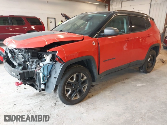 2018 Jeep Compass Trailhawk with VIN 3C4NJDDB4JT169366, listed as a IAAI auction lot 42389456 with 128,980 mi miles and . Bid and sale history available at DreamBid. Image 17.