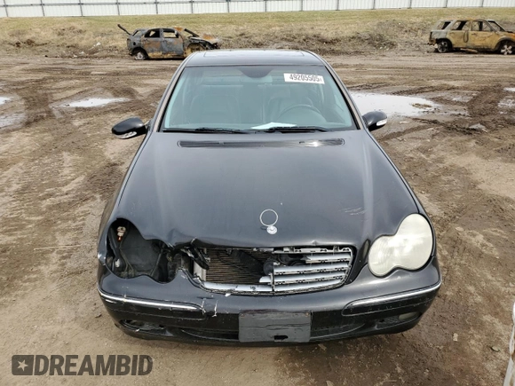 2004 Mercedes-Benz C 240 with VIN WDBRF81J54F458372, listed as a Copart auction lot 49205505 with 200,240 mi miles and Non repairable. Bid and sale history available at DreamBid. Image 5.