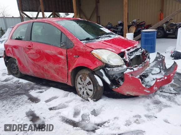 2008 Toyota Yaris with VIN JTDJT923285159575, listed as a IAAI auction lot 41559257 with 206,466 mi miles. Bid and sale history available at carsss.com. Image 1.