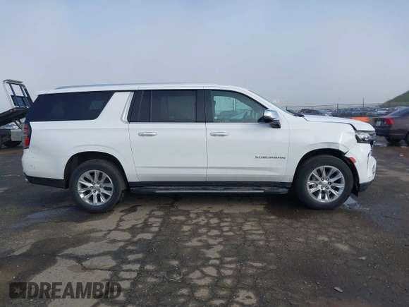 2023 Chevrolet Suburban Premier with VIN 1GNSKFKD1PR253914, listed as a IAAI auction lot 41823036 with 62,876 mi miles and . Bid and sale history available at DreamBid. Image 13.