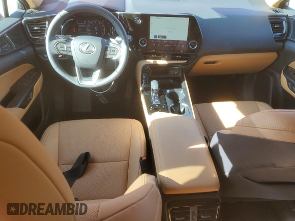 2025 Lexus NX with VIN 2T2GDCAZ0SC020433, listed as a Copart auction lot 47926815 with 3,220 mi miles and Salvage Title. Bid and sale history available at carsss.com. Image 8.