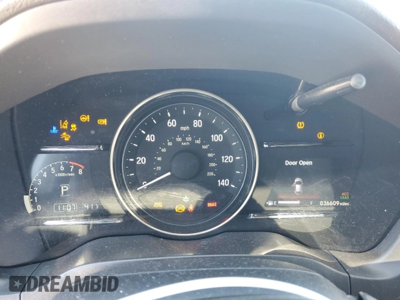 2019 Honda HR-V EX-L with VIN 3CZRU6H7XKM717029, listed as a Copart auction lot 46498375 with 36,609 mi miles and Salvage Title. Bid and sale history available at carsss.com. Image 9.