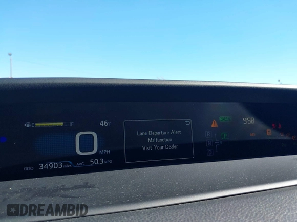 2017 Toyota Prius Two with VIN JTDKARFU5H3543052, listed as a IAAI auction lot 41348624 with 34,903 mi miles. Bid and sale history available at carsss.com. Image 7.