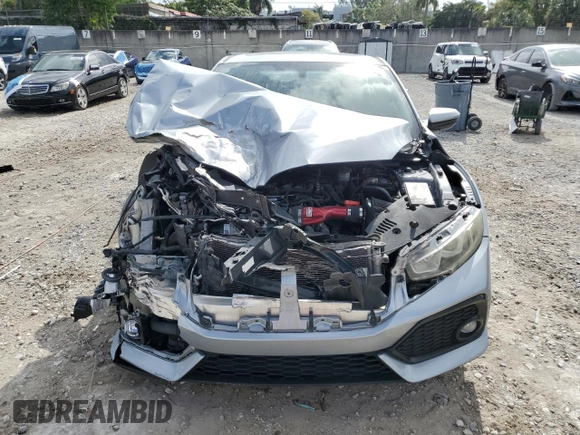 2017 Honda Civic Si with VIN 2HGFC3A57HH753983, listed as a Copart auction lot 51331985 with 93,221 mi miles and Salvage Title. Bid and sale history available at DreamBid. Image 5.