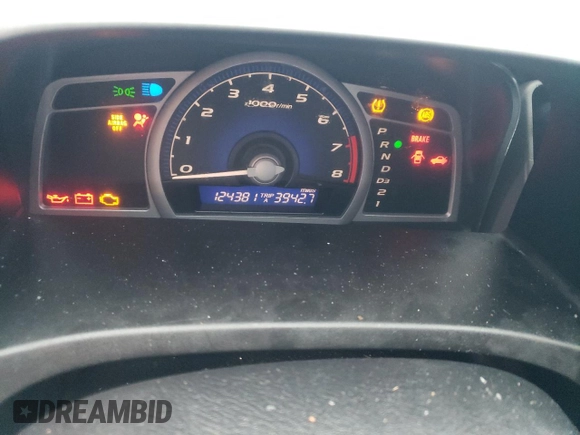 2011 Honda Civic Cpe EX with VIN 2HGFG1B89BH509826, listed as a Copart auction lot 44347195 with 124,381 mi miles and Salvage Title. Bid and sale history available at carsss.com. Image 9.