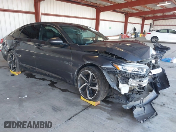 2019 Honda Accord Sedan Sport 1.5T with VIN 1HGCV1F35KA144230, listed as a IAAI auction lot 41398440 with 56,659 mi miles. Bid and sale history available at carsss.com. Image 1.