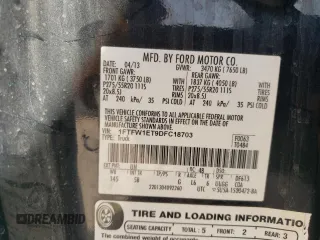 2013 Ford F-150 XL with VIN 1FTFW1ET9DFC18703, listed as a Copart auction lot 46942035 with 177,984 mi miles and Salvage Title. Bid and sale history available at carsss.com. Image 13.