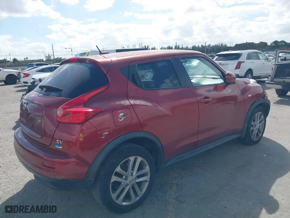 2013 Nissan Juke S with VIN JN8AF5MR0DT216514, listed as a IAAI auction lot 41568951 with 84,721 mi miles. Bid and sale history available at carsss.com. Image 4.
