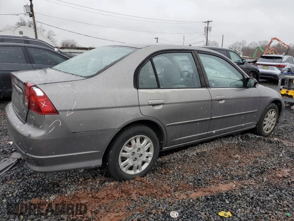 2004 Honda Civic LX with VIN 2HGES16544H532301, listed as a Copart auction lot 85538804 with 69,604 mi miles and Salvage Title. Bid and sale history available at DreamBid. Image 3.