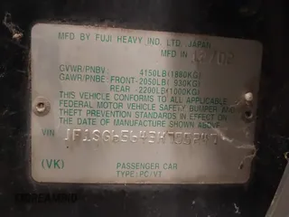 2003 Subaru Forester XS with VIN JF1SG65643H755247, listed as a IAAI auction lot 41836577 with 184,677 mi miles. Bid and sale history available at carsss.com. Image 9.