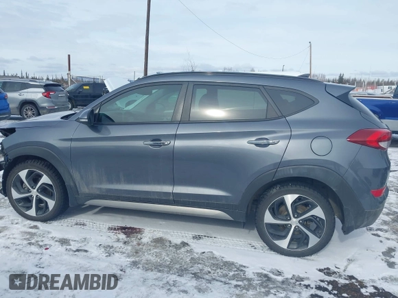 2017 Hyundai Tucson Limited with VIN KM8J3CA27HU307808, listed as a IAAI auction lot 41980342 with 91,669 mi miles. Bid and sale history available at carsss.com. Image 15.