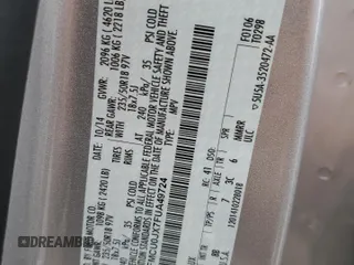 2015 Ford Escape Titanium с VIN 1FMCU0JX7FUA49724, выставлен на аукционе Copart как лот 56676655 с пробегом 85 402 миль миль и Чистый • Clean title. История ставок и продаж доступна на DreamBid. Изображение 13.