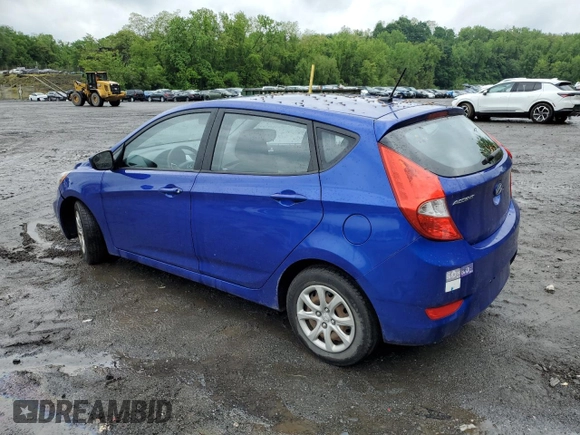 2014 Hyundai Accent GS with VIN KMHCT5AE7EU152218, listed as a Copart auction lot 57022785 with 117,677 mi miles and Salvage title. Bid and sale history available at DreamBid. Image 2.