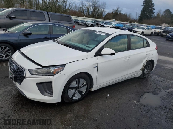 2020 Hyundai Ioniq Blue with VIN KMHC65LC5LU234609, listed as a Copart auction lot 86189074 with 71,220 mi miles and Salvage title. Bid and sale history available at DreamBid. Image 1.
