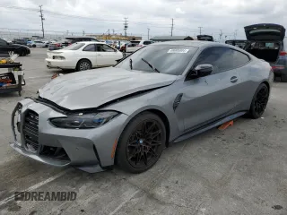 2022 BMW M4 with VIN WBS53AZ06NCH71280, listed as a Copart auction lot 49695804 with 0 mi miles. Bid and sale history available at carsss.com. Image 1.