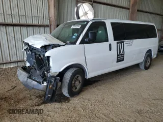 2010 Chevrolet Express Passenger LT z VIN 1GA2G1DGXA1112195, wystawiony jako Copart lot #68340394 z przebiegiem Nie podano mil oraz Szkoda całkowita • Salvage title. Historia ofert i sprzedaży dostępna na DreamBid. Obrazek 1.
