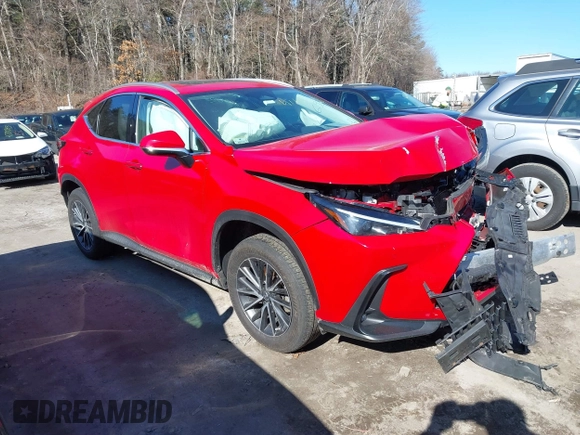 2023 Lexus NX with VIN 2T2GGCEZ3PC019754, listed as a IAAI auction lot 41682693 with 32,388 mi miles. Bid and sale history available at carsss.com. Image 1.
