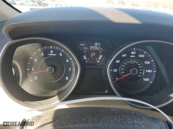 2013 Hyundai Elantra GLS PZEV with VIN 5NPDH4AE8DH183250, listed as a Copart auction lot 50174825 with 89,962 mi miles and Salvage Title. Bid and sale history available at carsss.com. Image 9.