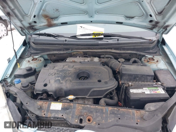 2008 Hyundai Accent GS with VIN KMHCM36C98U062601, listed as a IAAI auction lot 41565161 with 148,281 mi miles. Bid and sale history available at carsss.com. Image 10.
