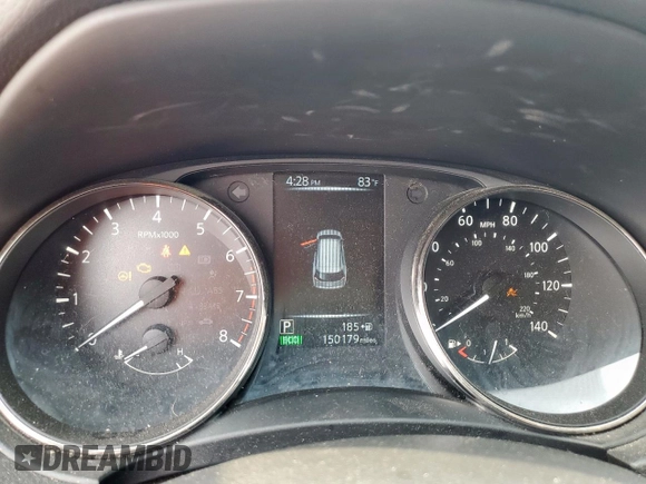 2017 Nissan Rogue SV z VIN JN8AT2MT4HW408073, wystawiony jako Copart lot #57068815 z przebiegiem 150 179 mil mil oraz Szkoda całkowita • Salvage title. Historia ofert i sprzedaży dostępna na DreamBid. Obrazek 9.