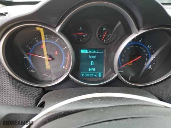 2015 Chevrolet Cruze LT with VIN 1G1PE5SB2F7242910, listed as a Copart auction lot 47836775 with 116,765 mi miles and Salvage Title. Bid and sale history available at carsss.com. Image 9.