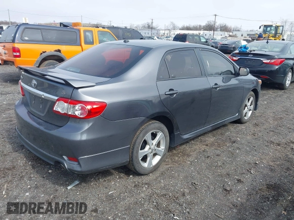 2011 Toyota Corolla L with VIN 2T1BU4EE4BC581004, listed as a IAAI auction lot 41846956 with 156,363 mi miles. Bid and sale history available at carsss.com. Image 4.