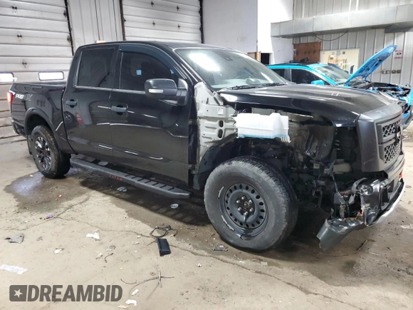 2023 Nissan Titan SV with VIN 1N6AA1ED0PN111600, listed as a Copart auction lot 57482755 with 36,920 mi miles and Salvage title. Bid and sale history available at DreamBid. Image 4.