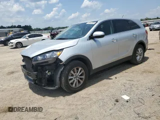 2019 Kia Sorento LX with VIN 5XYPG4A59KG473551, listed as a Copart auction lot 56947495 with 53,937 mi miles and Salvage title. Bid and sale history available at DreamBid. Image 1.