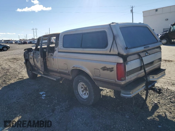 1993 Ford F-150 with VIN 1FTEX14NXPKA30599, listed as a Copart auction lot 84305744 with 0 mi miles and Salvage Title. Bid and sale history available at carsss.com. Image 2.