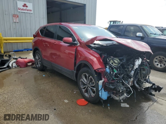 2022 Honda CR-V EX-L with VIN 5J6RW1H84NA014582, listed as a Copart auction lot 53971255 with Not Provided miles and Salvage Title. Bid and sale history available at carsss.com. Image 4.