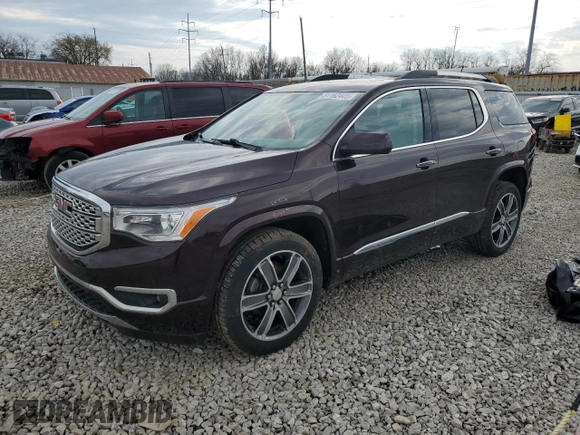 2018 GMC Acadia Denali with VIN 1GKKNXLS0JZ185362, listed as a Copart auction lot 51162445 with 105,278 mi miles and Salvage Title. Bid and sale history available at DreamBid. Image 1.
