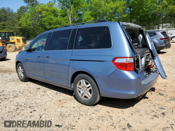 2005 Honda Odyssey EX-L z VIN 5FNRL386X5B034514, wystawiony jako Copart lot #52702435 z przebiegiem 65 988 mil mil oraz Szkoda całkowita • Salvage title. Historia ofert i sprzedaży dostępna na DreamBid. Obrazek 2.