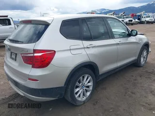 2013 BMW X3 xDrive28i with VIN 5UXWX9C5XD0A24038, listed as a IAAI auction lot 41909787 with 82,857 mi miles and . Bid and sale history available at DreamBid. Image 4.