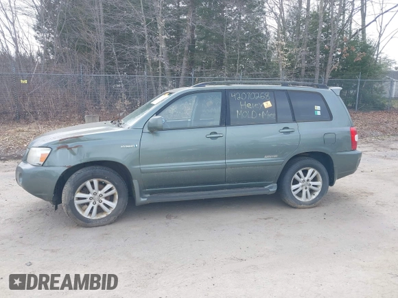 2007 Toyota Highlander Hybrid w/3rd Row with VIN JTEEW21A470047450, listed as a IAAI auction lot 42070268 with 1 mi miles. Bid and sale history available at carsss.com. Image 12.