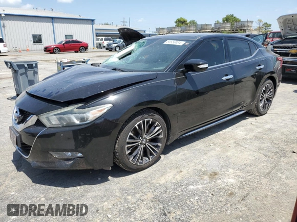 2016 Nissan Maxima SL with VIN 1N4AA6AP1GC409820, listed as a Copart auction lot 65558494 with 121,059 mi miles and Salvage title. Bid and sale history available at DreamBid. Image 1.