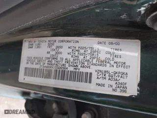 2001 Toyota 4Runner SR5 with VIN JT3HN86RX10326564, listed as a IAAI auction lot 41468293 with 1 mi miles. Bid and sale history available at carsss.com. Image 9.