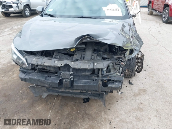 2020 Nissan Sentra S with VIN 3N1AB8BV2LY255414, listed as a IAAI auction lot 41822354 with 46,824 mi miles. Bid and sale history available at carsss.com. Image 6.