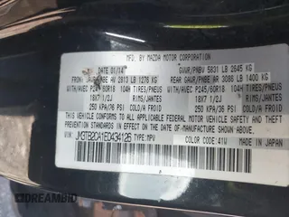 2014 Mazda CX-9 Touring with VIN JM3TB2CA1E0434126, listed as a IAAI auction lot 42639539 with 116,247 mi miles and . Bid and sale history available at DreamBid. Image 9.