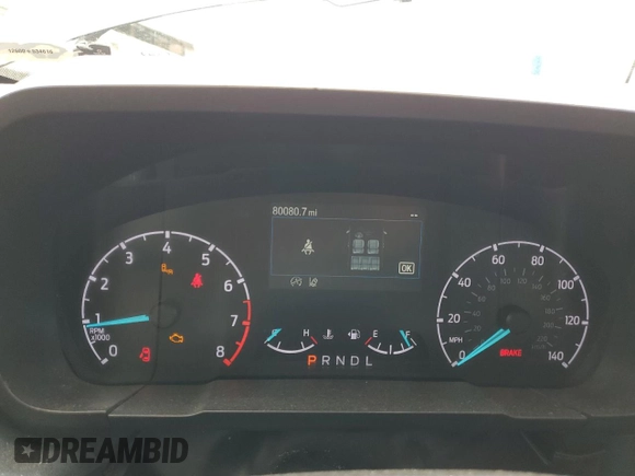 2023 Ford Maverick XL with VIN 3FTTW8F95PRA25048, listed as a Copart auction lot 61415685 with 80,080 mi miles and Salvage title. Bid and sale history available at DreamBid. Image 9.