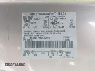 2000 Ford F-150 XL with VIN 1FTRX18L7YNA42980, listed as a IAAI auction lot 42273446 with 208,563 mi miles and . Bid and sale history available at DreamBid. Image 9.