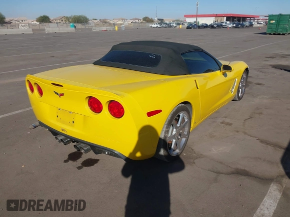 2009 Chevrolet Corvette with VIN 1G1YY36W195200368, listed as a IAAI auction lot 41380592 with 106,798 mi miles. Bid and sale history available at carsss.com. Image 4.