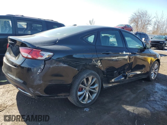 2016 Chrysler 200 S with VIN 1C3CCCBG7GN192986, listed as a Copart auction lot 48104005 with 165,724 mi miles and Clean Title. Bid and sale history available at carsss.com. Image 3.