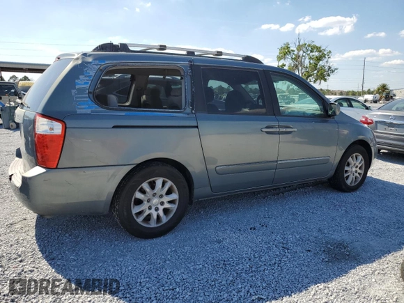 2007 Kia Sedona EX with VIN KNDMB233076166751, listed as a Copart auction lot 50443565 with 216,592 mi miles and Salvage Title. Bid and sale history available at carsss.com. Image 3.
