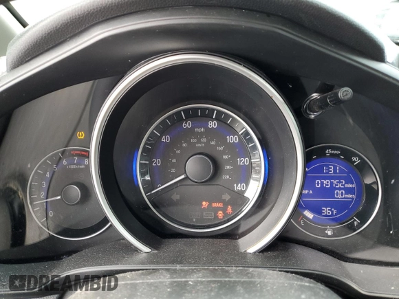 2017 Honda Fit LX with VIN 3HGGK5G53HM701195, listed as a Copart auction lot 44344495 with 79,752 mi miles and Salvage Title. Bid and sale history available at DreamBid. Image 9.