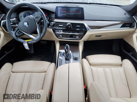 2019 BMW 5 Series 530e with VIN WBAJA9C51KB398689, listed as a Copart auction lot 45586425 with 61,866 mi miles and Salvage title. Bid and sale history available at DreamBid. Image 8.