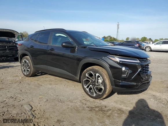 2025 Chevrolet Trax 2RS with VIN KL77LJEP9SC105667, listed as a Copart auction lot 53483875 with 3,600 mi miles and Salvage Title. Bid and sale history available at carsss.com. Image 4.
