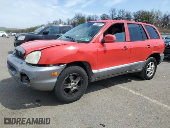 2003 Hyundai Santa Fe GLS z VIN KM8SC13D83U498381, wystawiony jako Copart lot #55393305 z przebiegiem 140 852 mil mil oraz Szkoda całkowita • Salvage title. Historia ofert i sprzedaży dostępna na DreamBid. Obrazek 1.