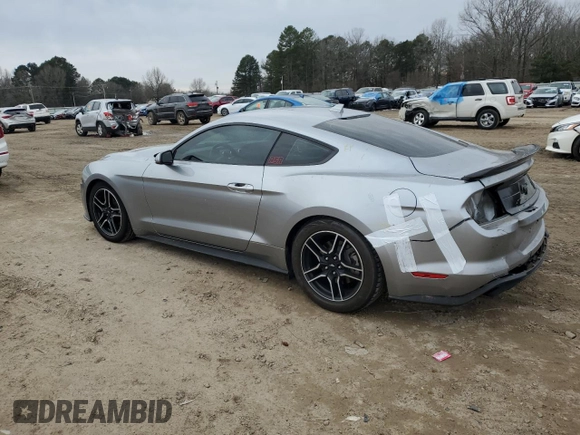 2021 Ford Mustang EcoBoost with VIN 1FA6P8TH6M5152871, listed as a Copart auction lot 89218525 with 40,677 mi miles and Salvage Title. Bid and sale history available at carsss.com. Image 2.